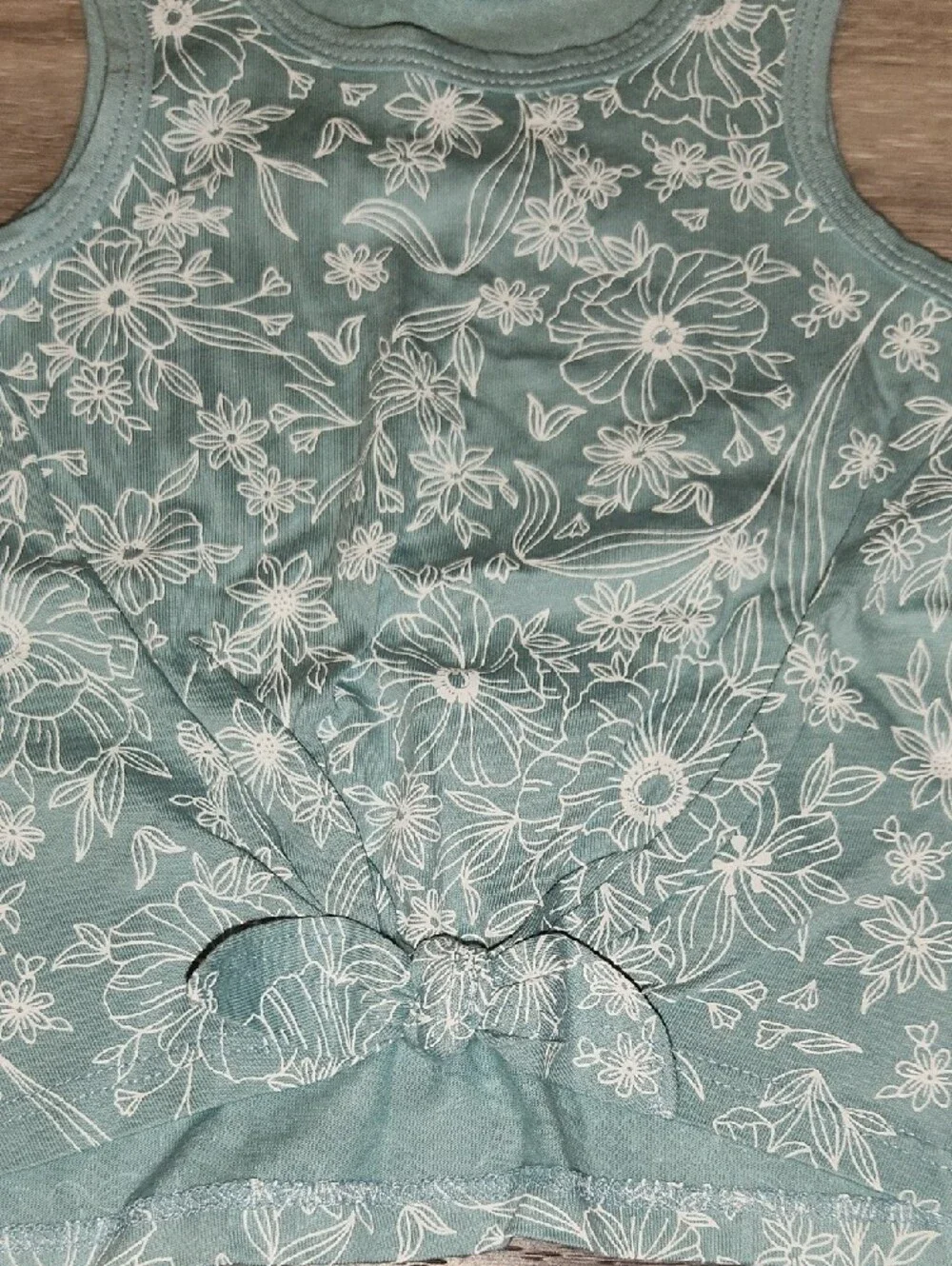 NWT OSHKOSH Floral Tank Top in Teal Blue